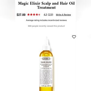 Kiehl's Magic Elixir Scalp and Hair Oil